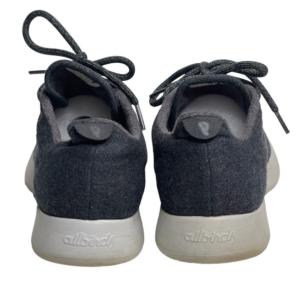 Allbirds Wool Runner Sneakers Mens 10 Natural Black with Natural White Sole - Picture 3 of 10